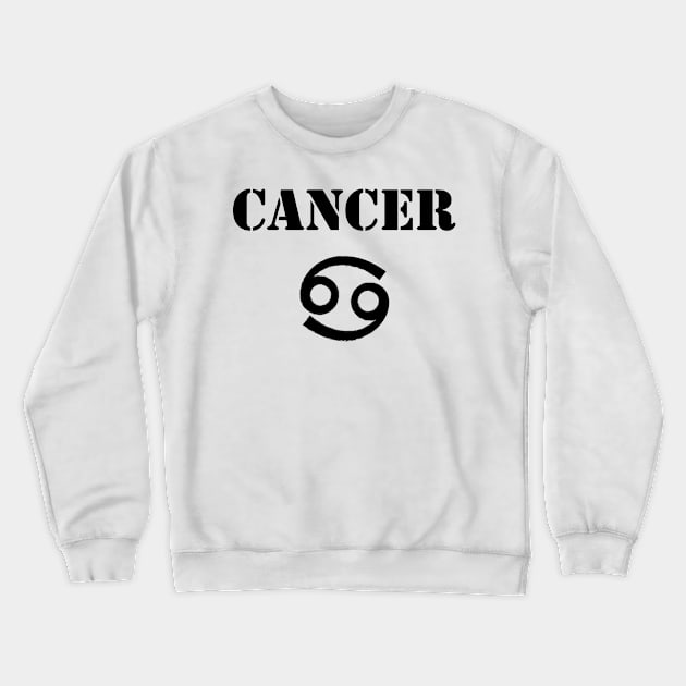 Cancer Army Style Crewneck Sweatshirt by Carpe Tunicam